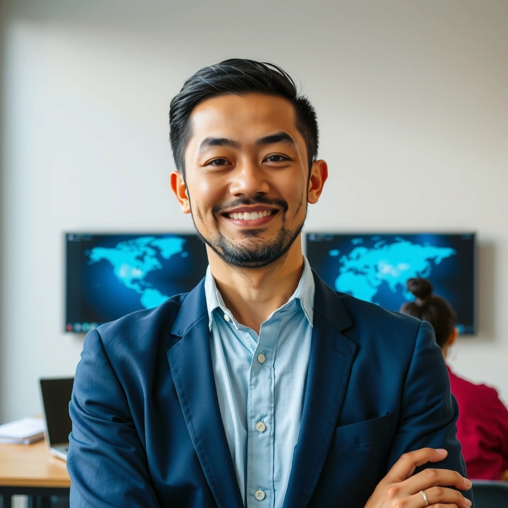 Portrett av en smilende kursholder med et vennlig og profesjonelt uttrykk.