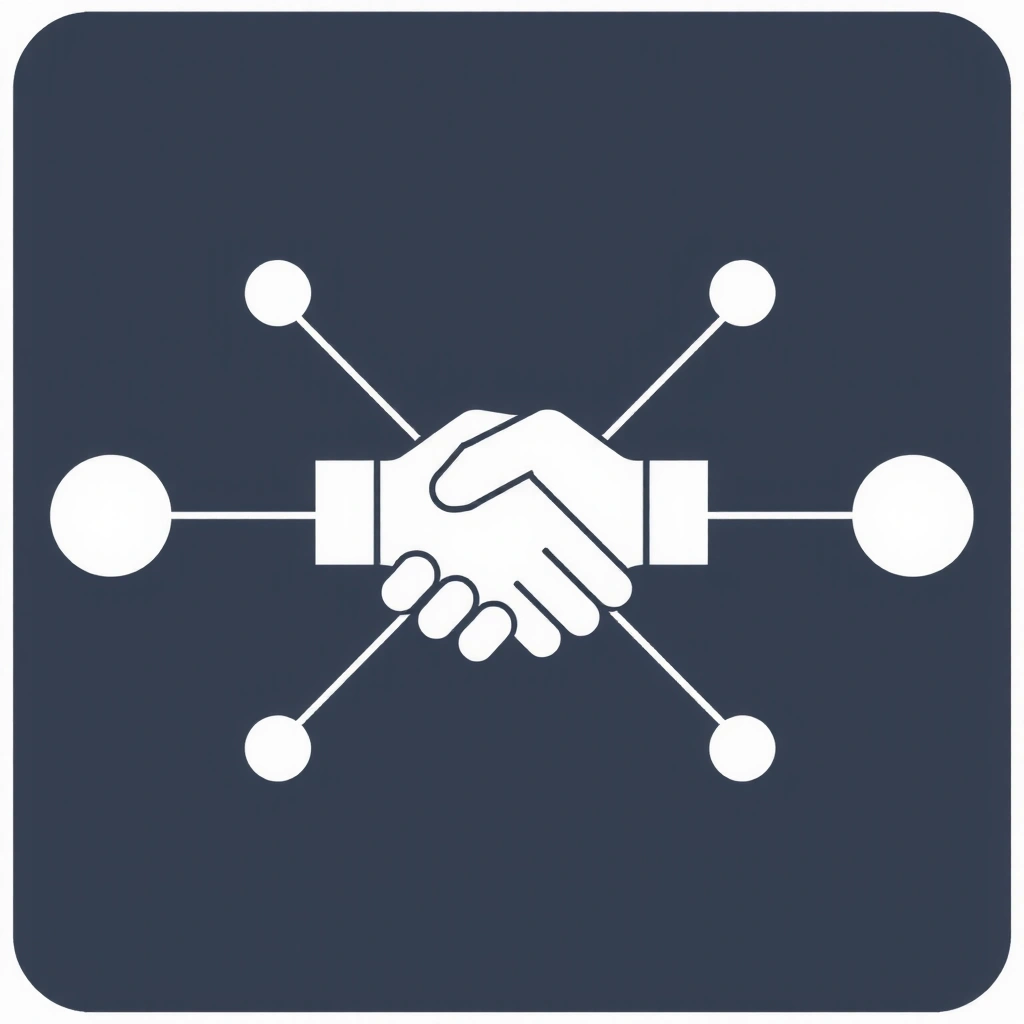 Ikon som representerer nettverksbygging