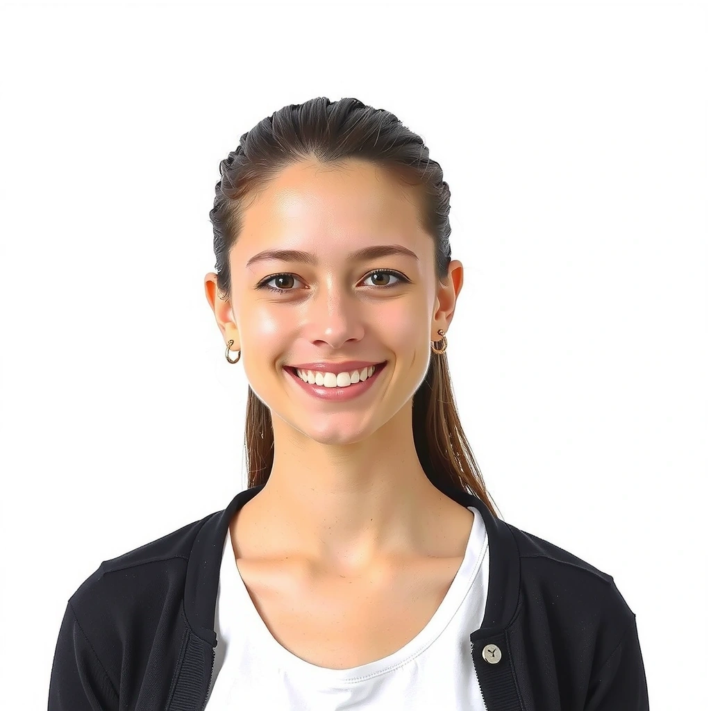 Portrett av en smilende kvinne, tidligere student